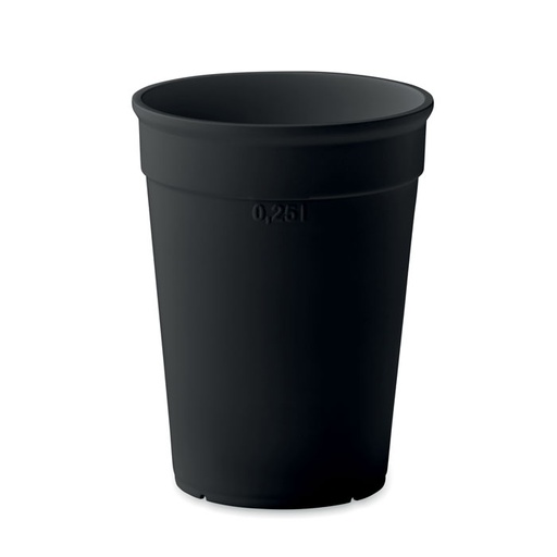 Kubek PP z 250 ml MO2256-03 - Czarny
