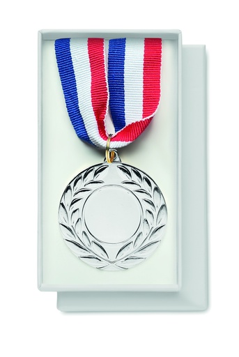 Medal o srednicy 5 cm MO2260-16 - Srebrny Mat