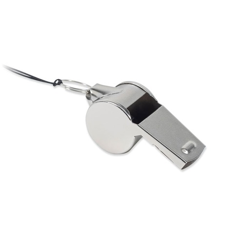 Metalowy gwizdek MO2268-14 - Srebrny