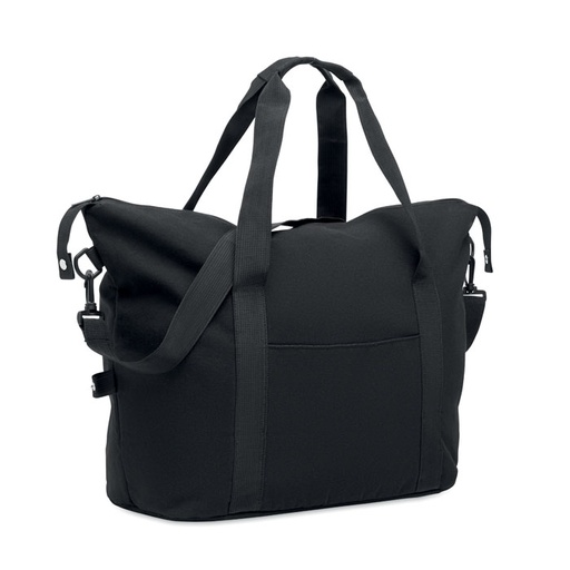 Torba weekendowa z recyklingu MO2306-03 - Czarny