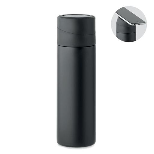 Butelka dwuscienna 420 ml. MO2308-03 - Czarny