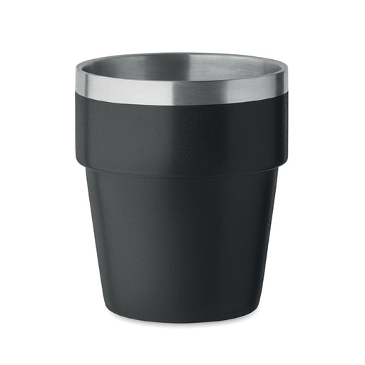 Kubek dwuscienny 250 ml MO2323-03 - Czarny