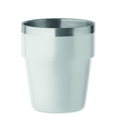 Kubek dwuscienny 250 ml MO2323-06 - Bialy