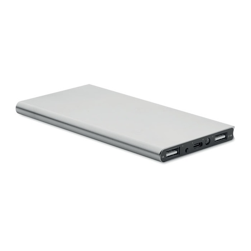 Power bank 8000 mAh - Srebrny Mat