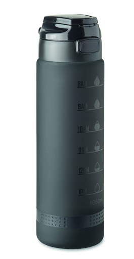 [MO2409-03] Sportowa butelka na wodę RPET 1L - Czarny