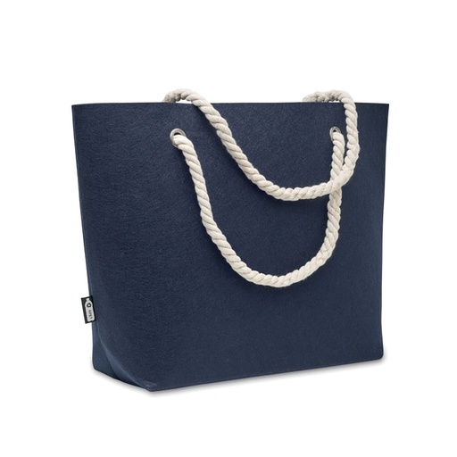 Filcowa torba plazowa RPET MO2416-04 - Niebieski