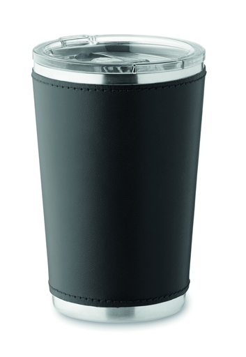 [MO2412-03] Kubek dwuścienny 350 ml - Czarny