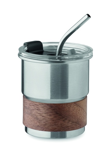 [MO2423-16] Kubek z pojedynczą ścianką 260 - Srebrny Mat