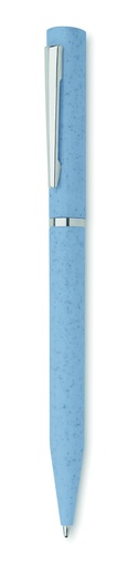 Długopis wykręcany słoma/ABS - Baby Blue