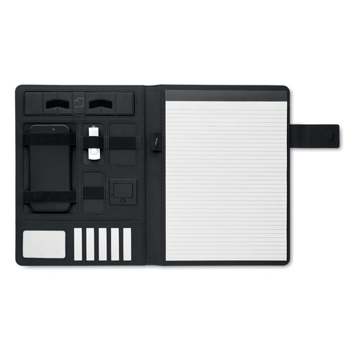 Teczka A4 z bezprzewodowa ladow MO2495-03 - Czarny