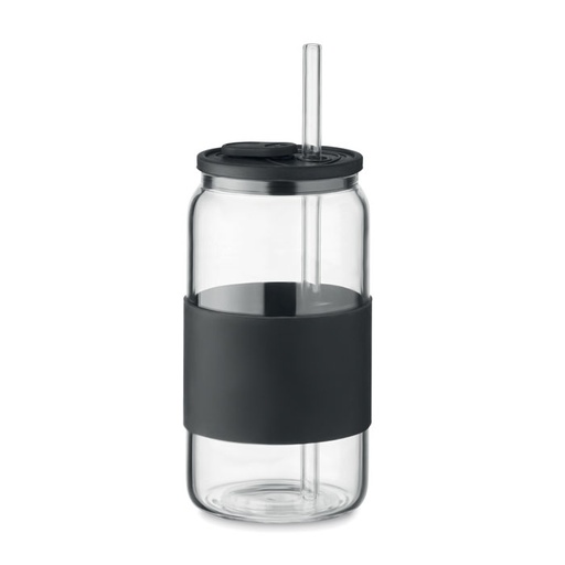 Wysoki kubek borokrzem. 550 ml MO2506-03 - Czarny