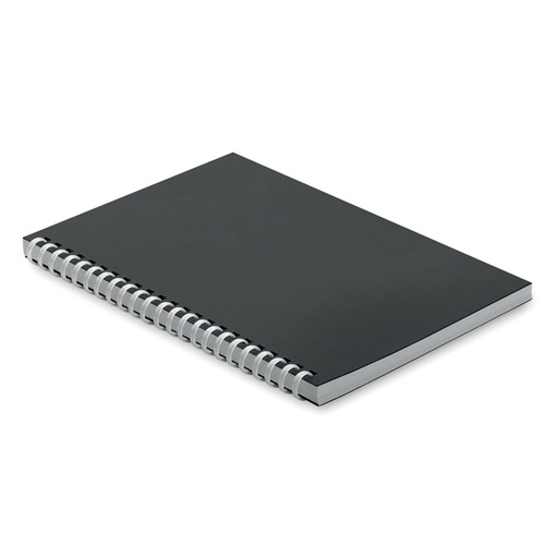 Notatnik A5 z kartonu z recykli MO2523-03 - Czarny