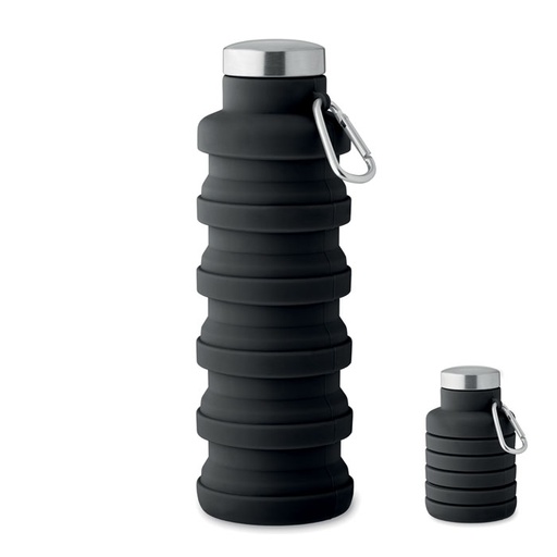 Skladana butelka 500 ml MO2548-03 - Czarny