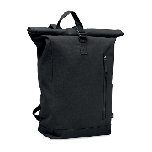 Plecak typu rolltop 390 gr/m² MO2552-03 - Czarny