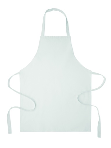 Fartuch z bawełny z recyklingu - Bialy