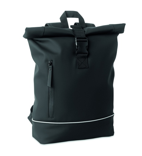 Plecak na laptopa 15" rolltop P MO2581-03 - Czarny