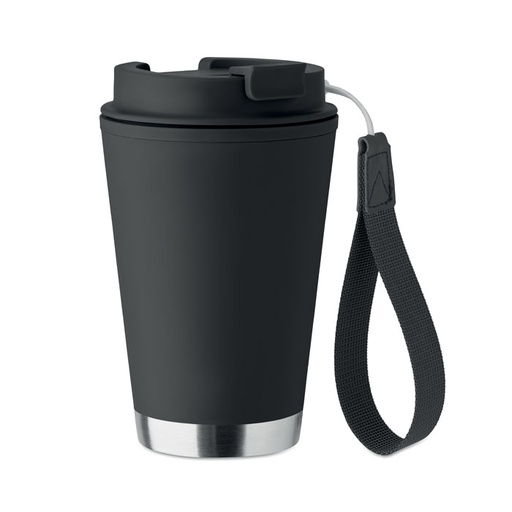 Kubek z podwojna scianka 300 ml MO2596-03 - Czarny
