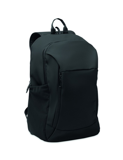 Plecak na laptop 15" z PU MO2684-03 - Czarny