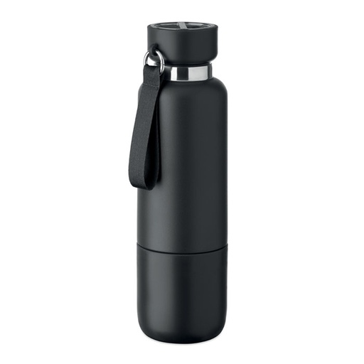 Butelka dwuscienna 500 ml MO2716-03 - Czarny