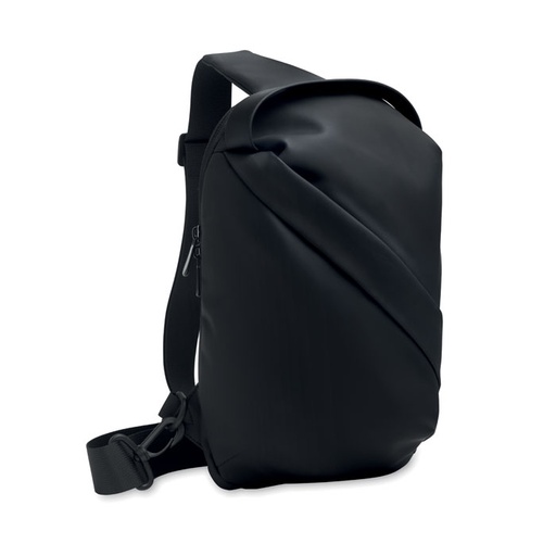 Torba na ramie z miekkiego PU MO2741-03 - Czarny