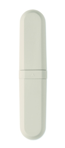 Zestaw sztućców w etui z PLA - Bezowy