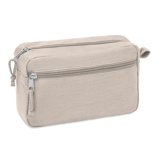 Kosmetyczka z konopi MO6165-13 - Bezowy