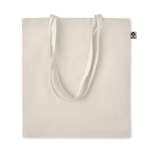 Torba na zakupy z bawelny org. MO6190-13 - Bezowy