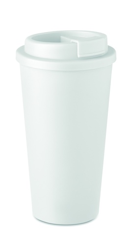 Dwuscienny kubek 450 ml MO6244-06 - Bialy