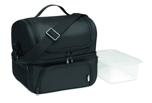 Torba chlodzaca z 600D RPET MO6287-03 - Czarny