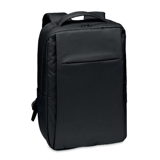 Plecak na komputer z 300D RPET MO6328-03 - Czarny
