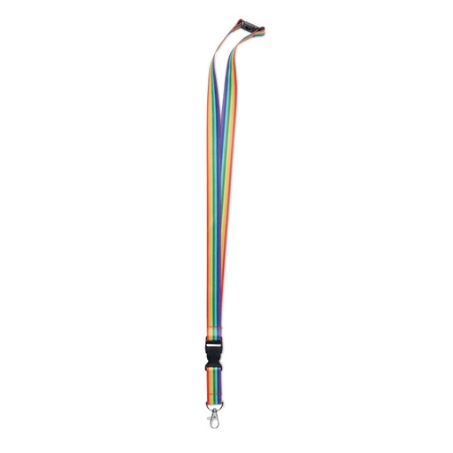 Teczowa smycz RPET MO6423-99 - Wielokolorowy