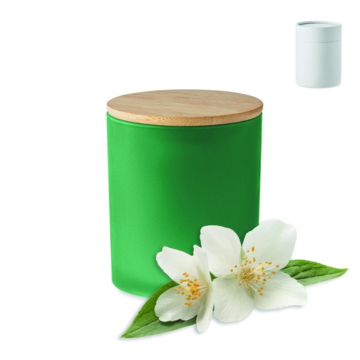 [MO6612-09] Świeca woskowa roślinna 120 gr - Zielony