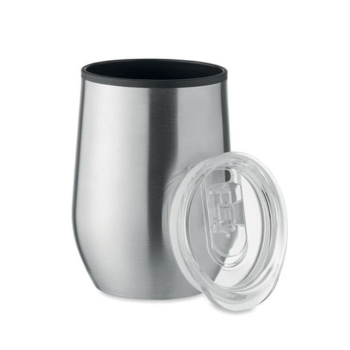 Kubek z podwojna scianka 350ml MO6700-16 - Srebrny Mat