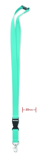 Smycz bawełniana 20mm - Turkusowy