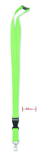 Smycz  bawelniana 20mm MO6708-48 - Limonka