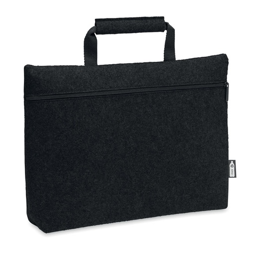 Torba na laptopa z filcu RPET MO6718-03 - Czarny