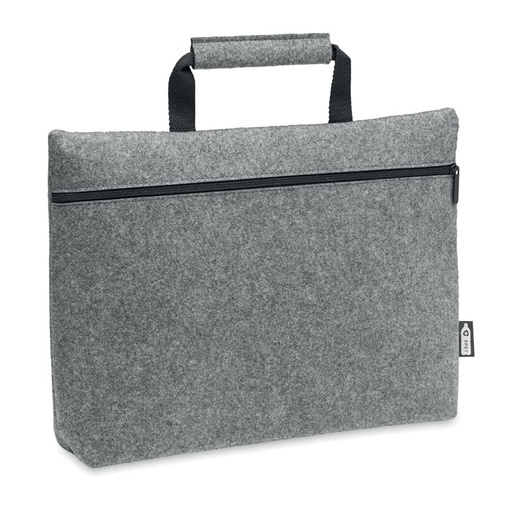 Torba na laptopa z filcu RPET MO6718-07 - Szary