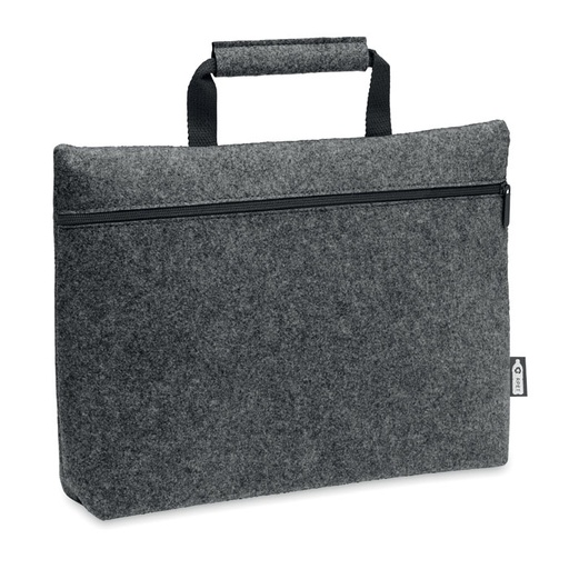 Torba na laptopa z filcu RPET MO6718-15 - Kamienny Szary