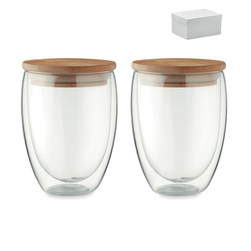 [MO6739-22] 2 szklanki 350 ml w pudełku MO6739-22 - Przezroczysty