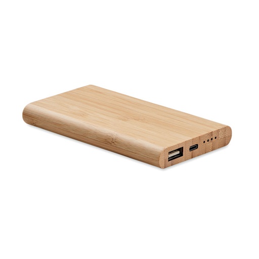 [MO6814-40] Bambusowy power bank 4000 mAh - Drewna