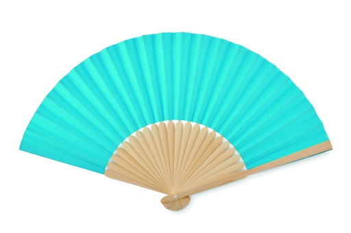 Wachlarz ręczny - Turkusowy