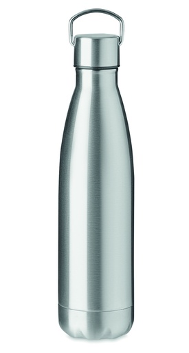 Butelka dwuscienna 500ml MO6896-16 - Srebrny Mat