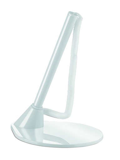 Dlugopis z podstawka, plastik MO7812-06 - Bialy