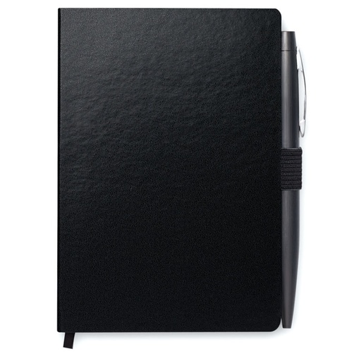 Notatnik formatu A6 z dlugopis MO8109-03 - Czarny