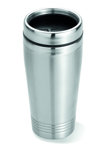 Turystyczny kubek 400ml MO8125-16 - Srebrny Mat