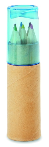 6 kredek w tubie MO8580-23 - Przezroczysty Niebieski