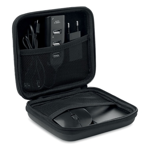 Akcesoria komputerowe w etui MO8827-03 - Czarny