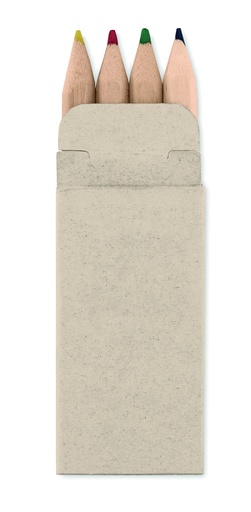 4 mini kredki MO8924-13 - Bezowy