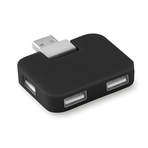 Hub USB 4 porty MO8930-03 - Czarny