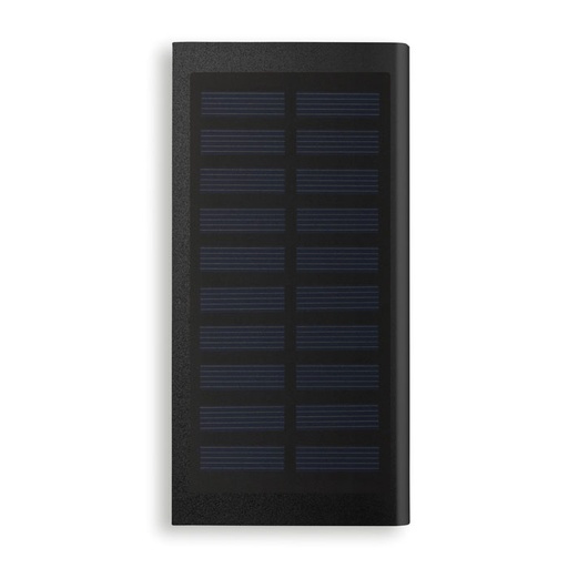 Solarny power bank 8000 mAh - Czarny